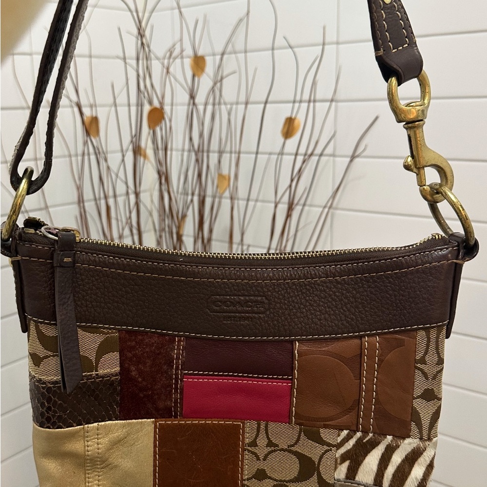 Coach Multicolor Patchwork Shoulder Bag - image 1